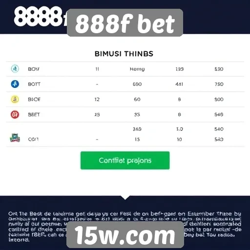 Bônus e promoções disponíveis em 888f bet