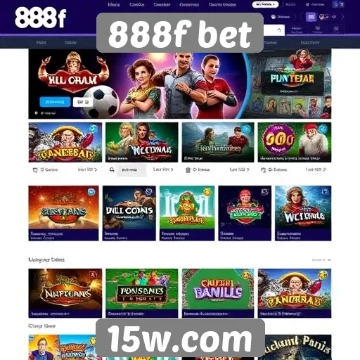 Variedade de jogos disponíveis no site 888f bet